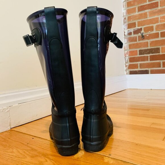 Women HUNTER rain boots size 8 M - Picture 6 of 10